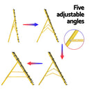 Everfit Baseball Soccer Net Rebounder Football Goal Net Sports Training Aid Yellow