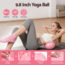 Everfit Pilates Ring Set for Women, 15pcs Home Workout Pilates Equipment with Ring, Ball, Yoga Socks, D-Ring etc. Pilates Starter Kit for Strength, Toning and Flexibility Pink