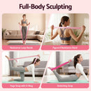 Everfit Pilates Ring Set for Women, 15pcs Home Workout Pilates Equipment with Ring, Ball, Yoga Socks, D-Ring etc. Pilates Starter Kit for Strength, Toning and Flexibility Pink