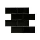 Artiss 3D Peel and Stick Wall Tiles Self Adhesive Subway Backsplash 10 Sheets, Black