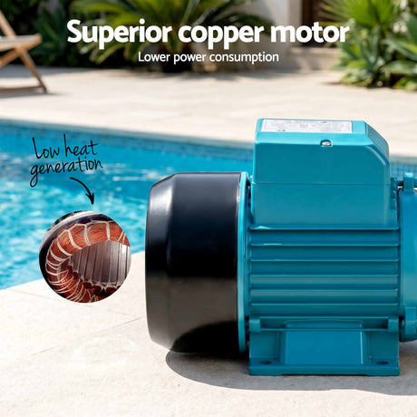 Giantz Peripheral Water Pump Auto Controller Cast Iron Garden Irrigation 1HP