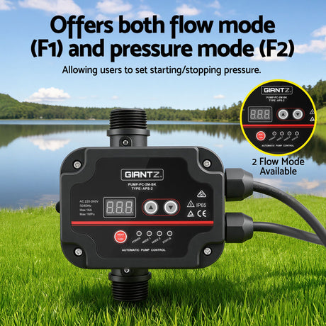 Giantz 6-Stage Water Pump Auto Controller Farm Irrigation Stainless Max. 2500W