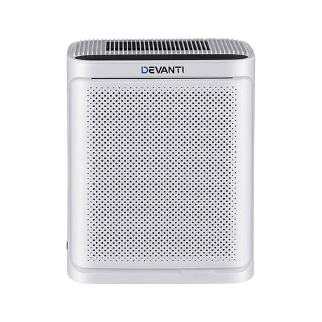 Devanti Air Purifier HEPA Air Cleaner Digital Display Bedroom White