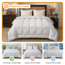 Giselle Bedding Wool Quilt 500GSM Thick Super King Winter Doona Baffle Box Construction 100% Wool Filling