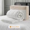 Giselle Bedding Wool Quilt 800GSM Extra Thick Double Winter Doona Baffle Box Construction 100% Wool Filling