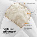 Giselle Bedding Wool Quilt 800GSM Extra Thick Queen Winter Doona Baffle Box Construction 100% Wool Filling