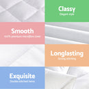 Giselle Bedding Wool Quilt 800GSM Extra Thick Queen Winter Doona Baffle Box Construction 100% Wool Filling