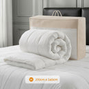 Giselle Bedding Wool Quilt 800GSM Extra Thick Super King Winter Doona Baffle Box Construction 100% Wool Filling