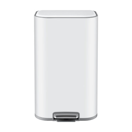 Cefito 30L Pedal Rubbish Bin Kitchen Trash Garbage Waste Can Soft Close White