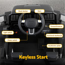 2x Rigo Electric Kids Ride On Car Black Pink Off-Road Ride-On Toy with Remote Control Horn Music