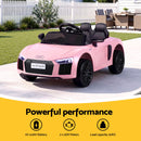 Ride On Car Licensed Audi R8 12V Electric Car for Kids Battery Pink