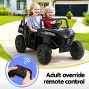 Rigo Kids Ride On Car Electric Toys Cars Headlight Music Remote Control Black