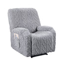 Artiss Recliner Chair Covers with Storage Side Pockets Grey
