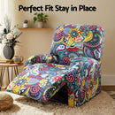 Artiss Stretch Kids Recliner Cover 4-Pieces Recliner Chair Slipcovers Printed Polyester