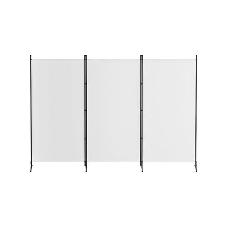 Artiss 3 Panel Room Divider Set of 2 Folding Privacy Screen Fabric Room Separator Partition White