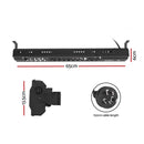 Devanti 2PCS Electric Strip Heater Radiant Infrared Heaters 2000W