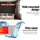 Devanti Electric Strip Heater Infrared Radiant Heaters 3000W