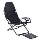 Artiss Steel Foldable Racing Simulator Cockpit Seat Wheel Stand Gear Shifter Mount Black