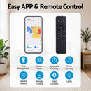 DEVANTI Robot Vacuum and Mop, Self-Empty APP Control 6000Pa LDS Laser 3in1