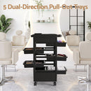 Embellir 6-Tier Salon Trolley Cart on Wheels Barber Mobile Hairdressing Cart