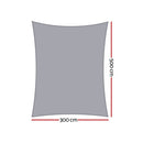 Instahut Waterproof Shade Sail Shade cloth 220GSM Canopy 3x5m