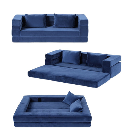 Artiss Convertible Folding Sofa Bed Pull Out Mattress Foldable Lounge Couch Chair