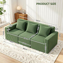 Artiss Modular 3-Seater Sofa Bed Convertible Sectional Floor Couch with Deep Seat