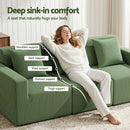 Artiss Modular 3-Seater Sofa Bed Convertible Sectional Floor Couch with Deep Seat