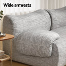 Artiss 2 Seater Sofa Modular Sectional Sofas Couch Bed No Assembly Living Room Grey