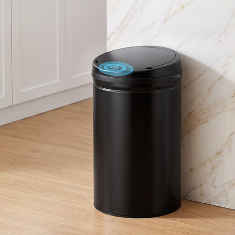 Devanti 30L Sensor Bin Automatic Touchless Trash Can Garbage Rubbish Black