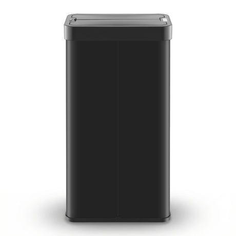 Devanti Rubbish Bin 70L Automatic Sensor Kitchen Bin, Slim Smart Garbage Can Touchless Rectangular with Liner Holder, Fully Closed Lid for Bedroom, Bathroom, Living Room, Black