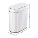 Devanti Sensor Bins 7L Motion Sensor Trash Can Slim Touchless Automatic Waste Bin White