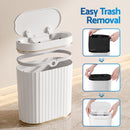 Devanti Sensor Bins 7L Motion Sensor Trash Can Slim Touchless Automatic Waste Bin White