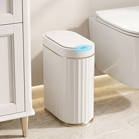 Devanti Sensor Bins 7L Motion Sensor Trash Can Slim Touchless Automatic Waste Bin White