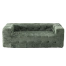Artiss Comfort Boneless Sofa for Living Room Green Luxury Chenille
