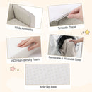 Artiss 2-in-1 Sofa Foam Couch with Side Pocket Light Grey