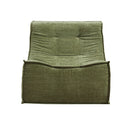Artiss Floor Sofa Armless Chenille No Assembly Removable Cover Green