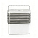 Artiss 5 Tier Portable Storage Box Detachable with Handles Plastic Clear
