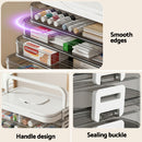 Artiss 5 Tier Portable Storage Box Detachable with Handles Plastic Clear