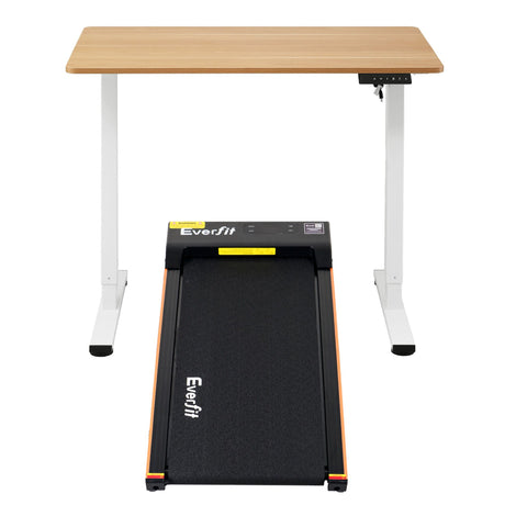 Artiss 100cm Standing Desk Treadmill Motorised Natural Wood