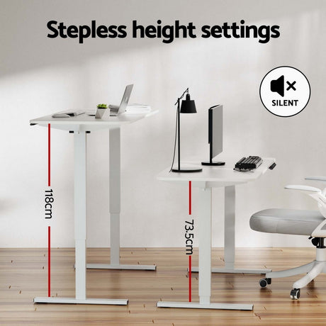 Artiss Electric Treadmill with 140cm Automatic Standing Desk Walking Pad 400mm