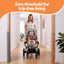 Keezi Retractable Gate Baby Gate Pet Safety Fence Extends up to 400cm Grey
