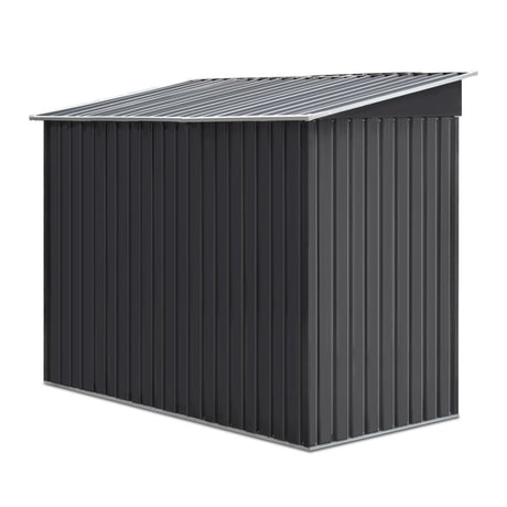 Giantz Garden Shed 2.38x1.31M Sheds Outdoor Storage Tool Metal Workshop Shelter Sliding Door