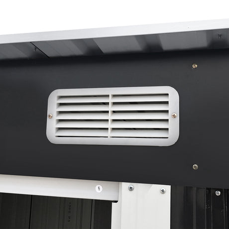 Giantz Garden Shed 2.38x1.31M Sheds Outdoor Storage Tool Metal Workshop Shelter Sliding Door