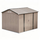 Giantz 3X3M Garden Shed Outdoor Storage Backyard Tool Shed Galvanized Steel Brown
