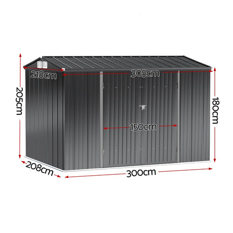 Giantz Garden Shed 3x2.18M Outdoor Storage Sheds Tool Workshop House Shelter