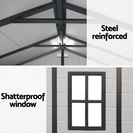 Giantz Garden Shed Sheds Outdoor Storage 2.15x2.14M Tool Workshop House Shelter