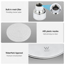 Cefito 9'' Rain Overhead Swivel Shower Head with Wall Bathroom Mixer Silver