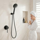 Cefito 4.5" Handheld Shower Head Round with Wall Bathroom Mixer