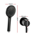Cefito 4.5" Handheld Shower Head Round with Wall Twin Swivel Bathroom Tap